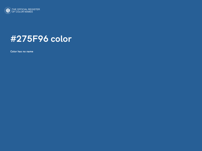 #275F96 color image