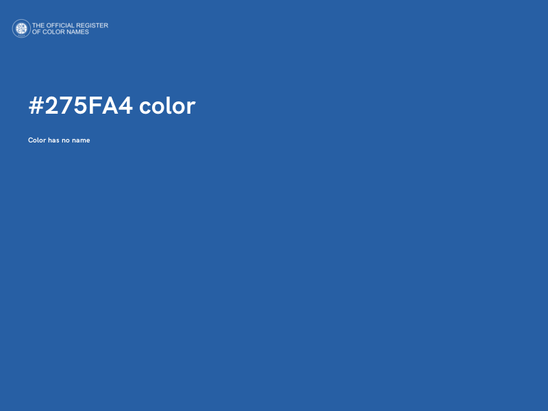 #275FA4 color image