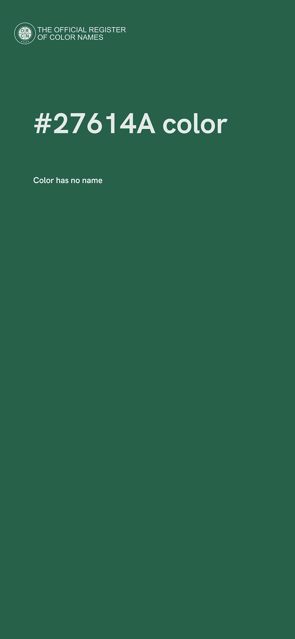 #27614A color image