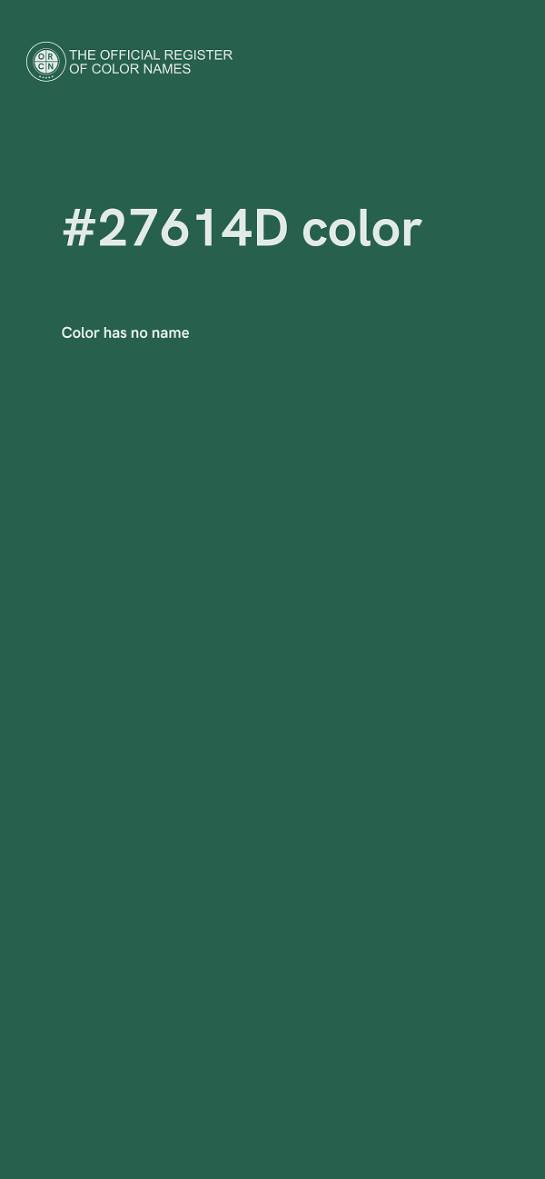 #27614D color image