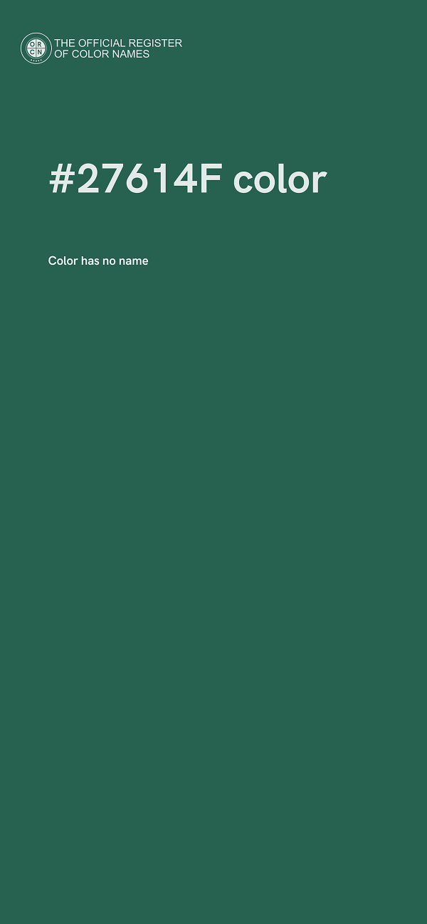 #27614F color image