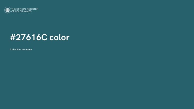 #27616C color image