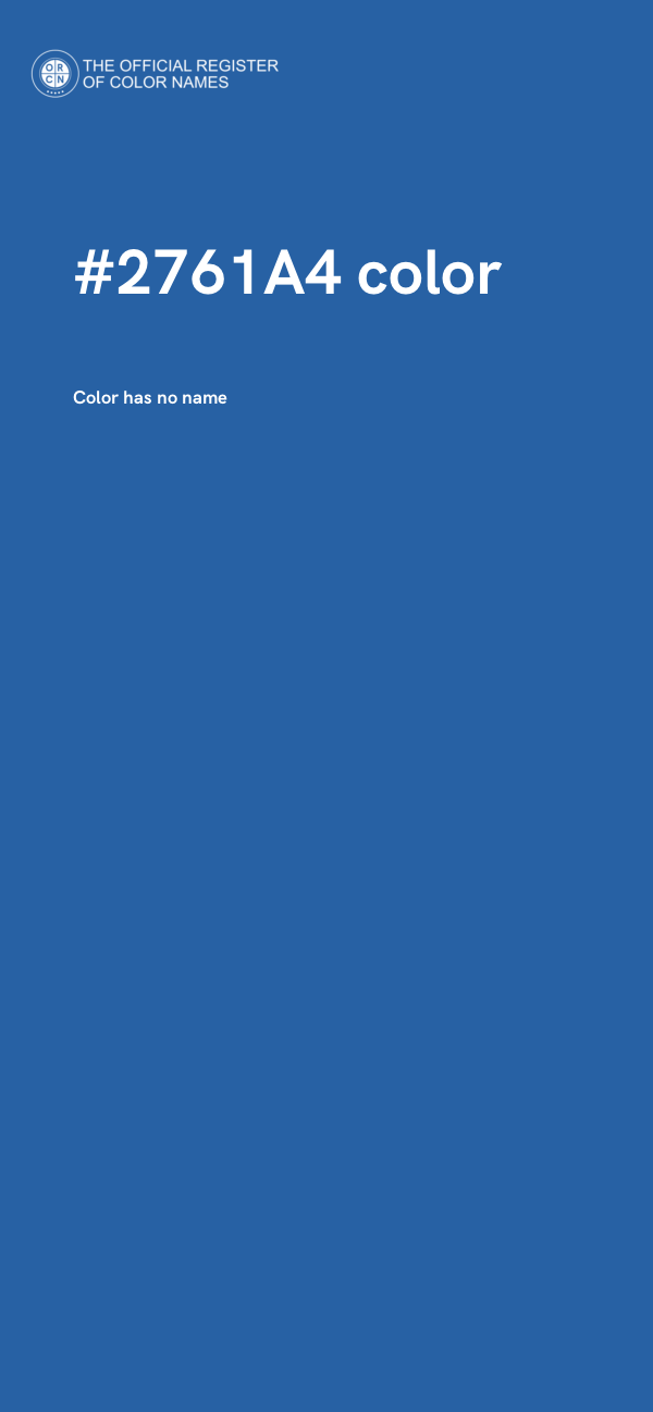 #2761A4 color image