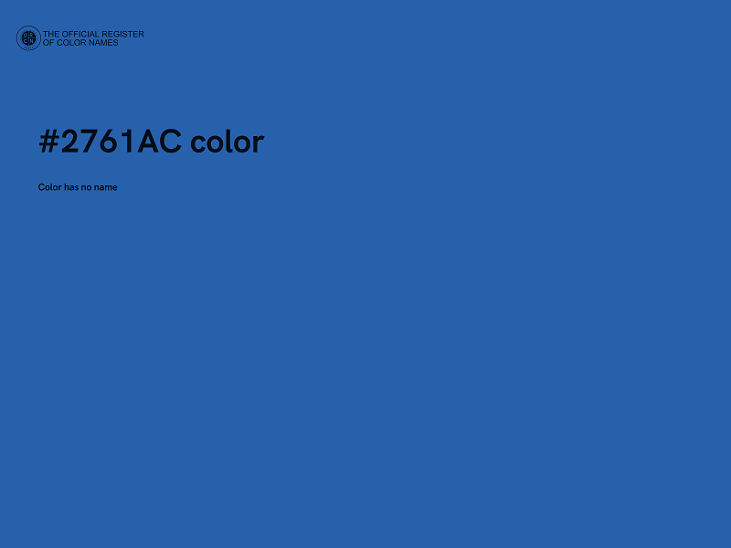 #2761AC color image