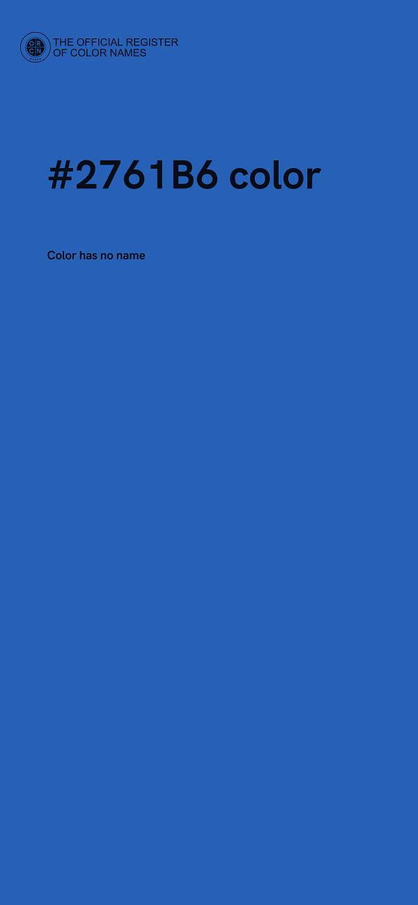 #2761B6 color image