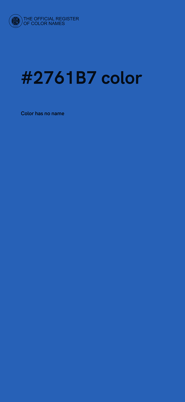 #2761B7 color image