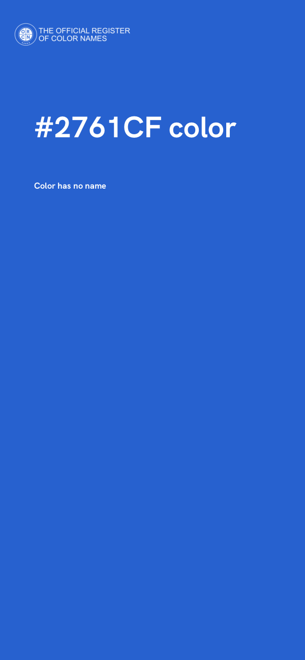 #2761CF color image