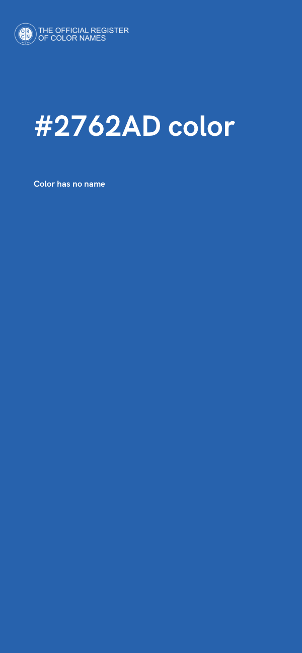 #2762AD color image