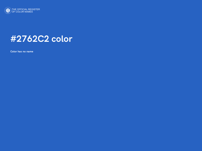 #2762C2 color image