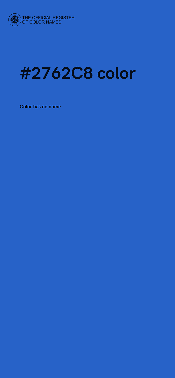 #2762C8 color image