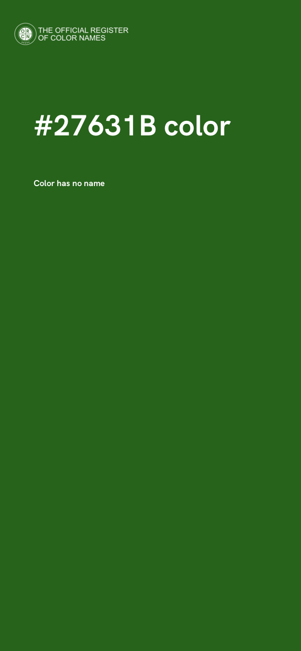#27631B color image