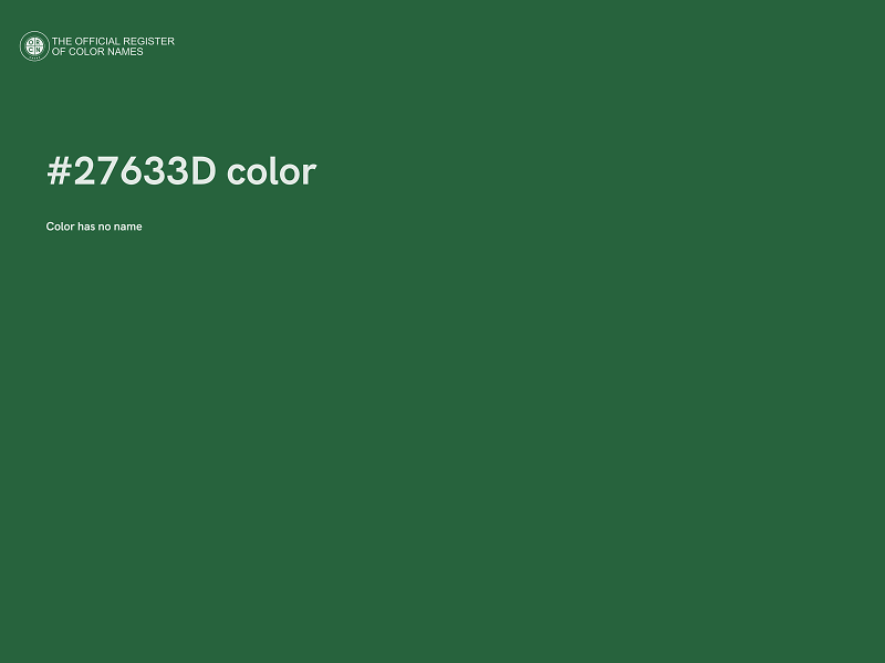 #27633D color image