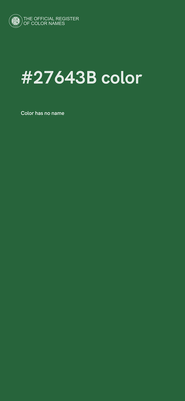 #27643B color image