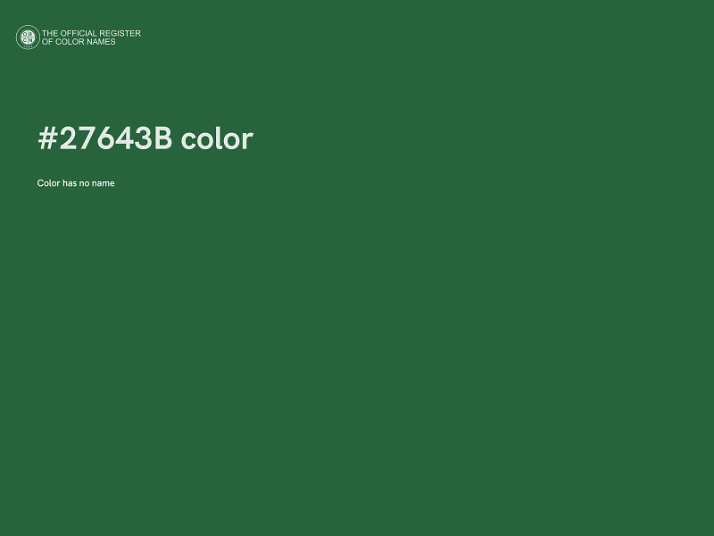 #27643B color image