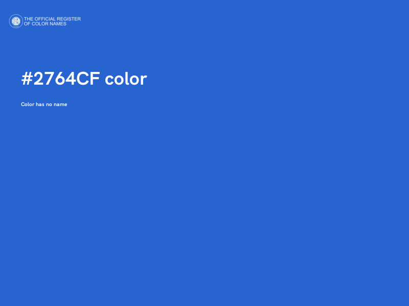 #2764CF color image