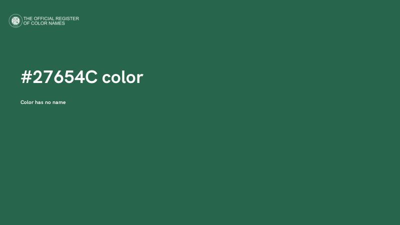#27654C color image