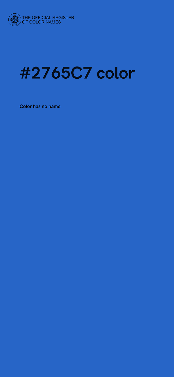 #2765C7 color image
