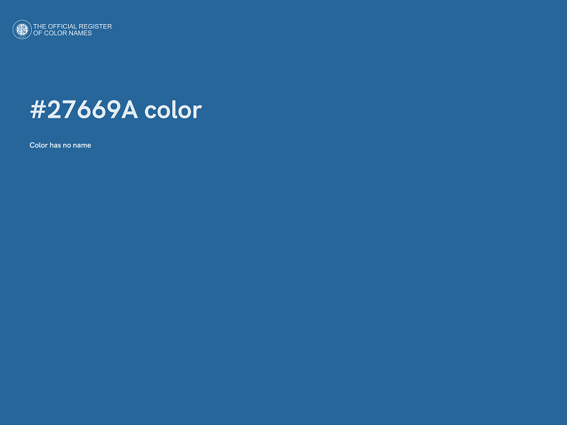 #27669A color image