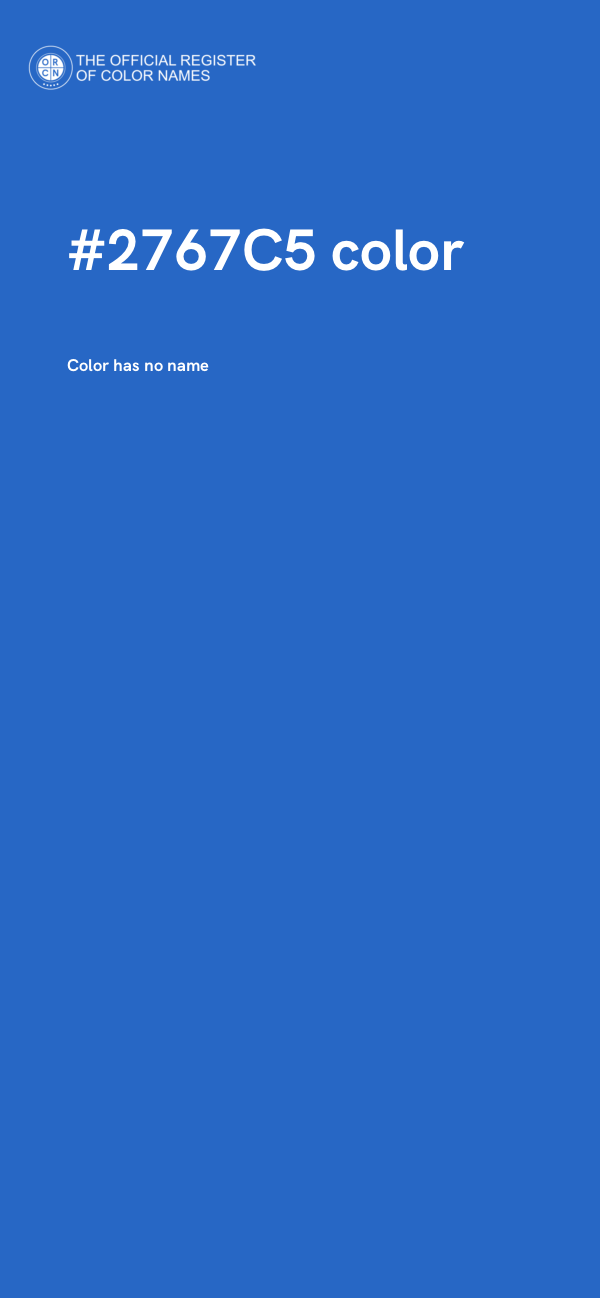 #2767C5 color image