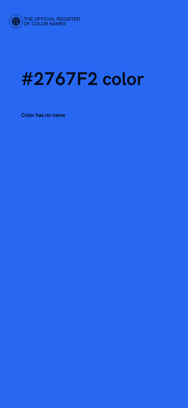 #2767F2 color image