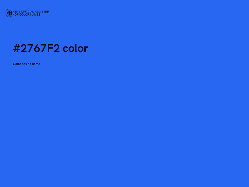 #2767F2 color image