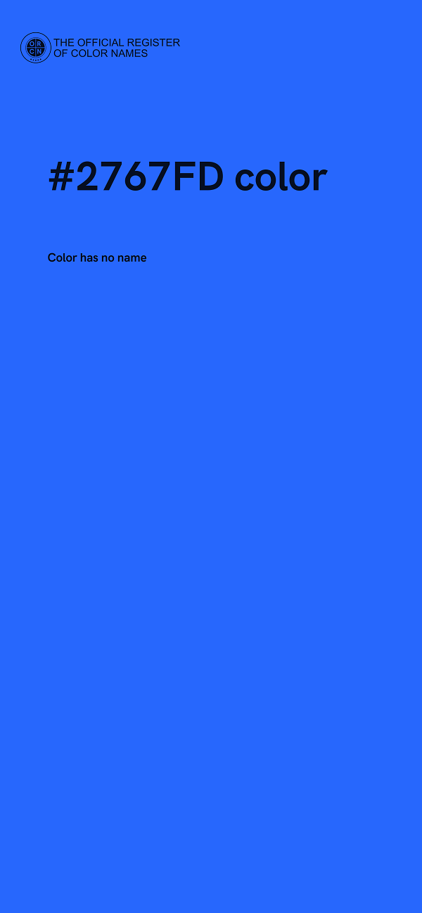 #2767FD color image