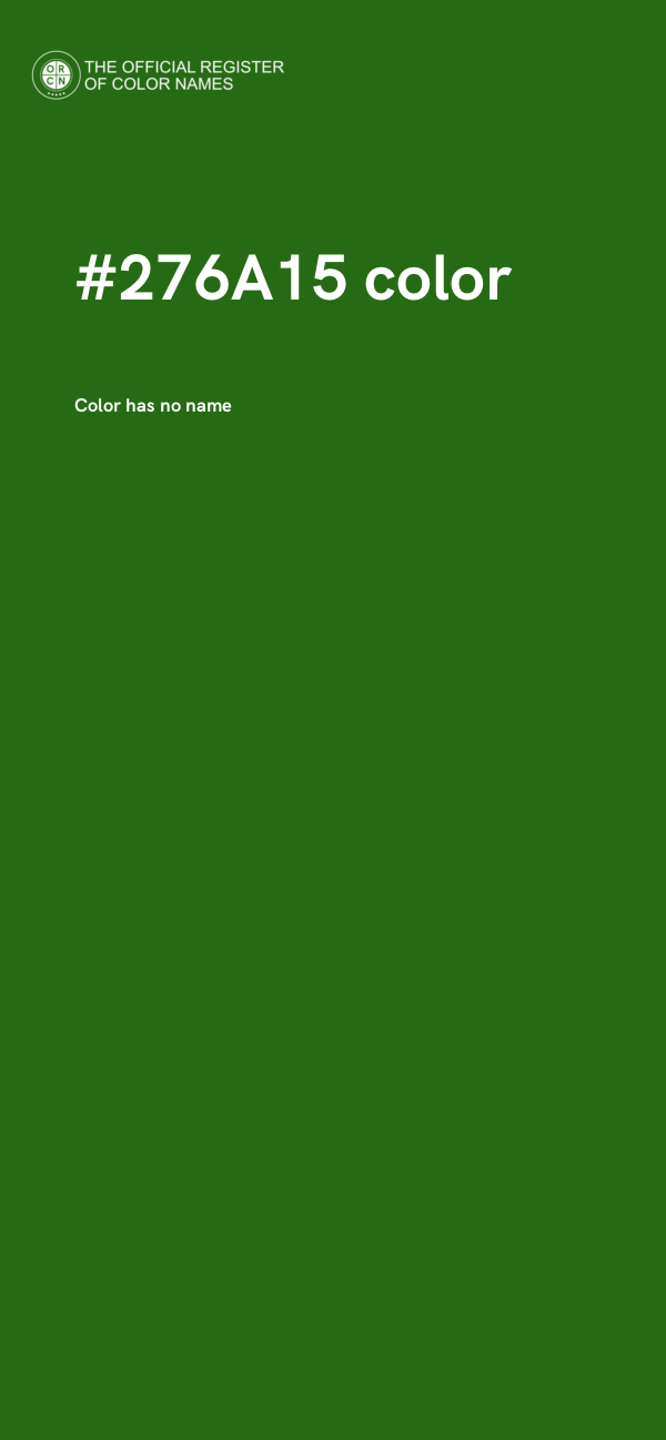 #276A15 color image