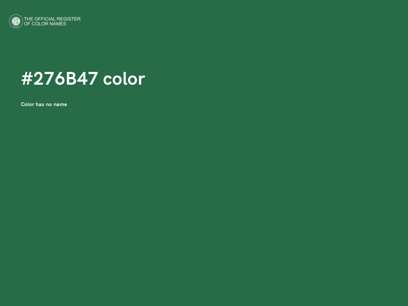 #276B47 color image