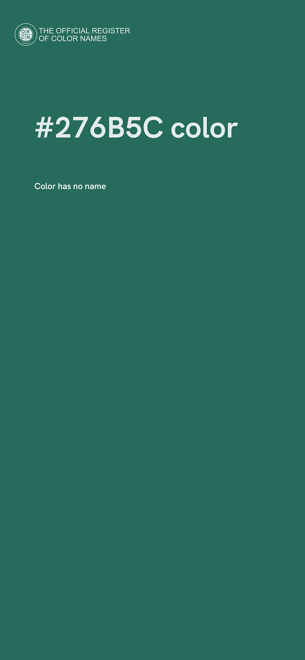 #276B5C color image