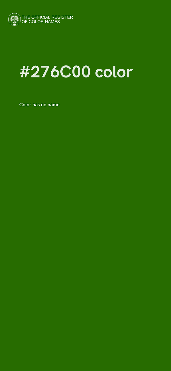 #276C00 color image