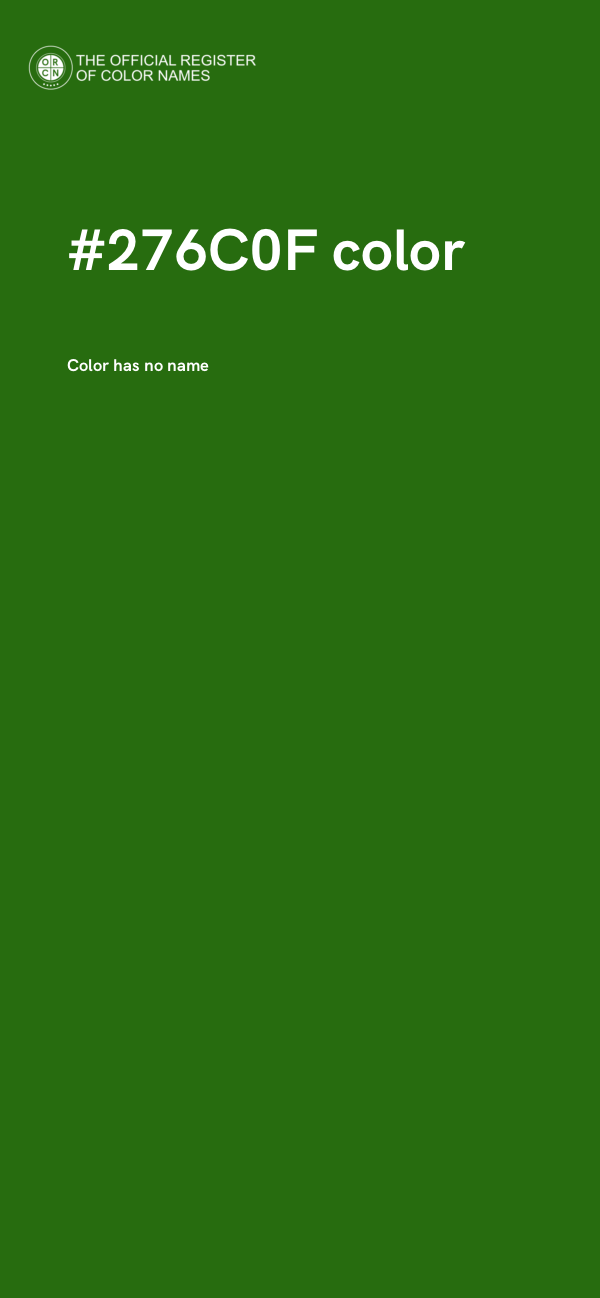 #276C0F color image