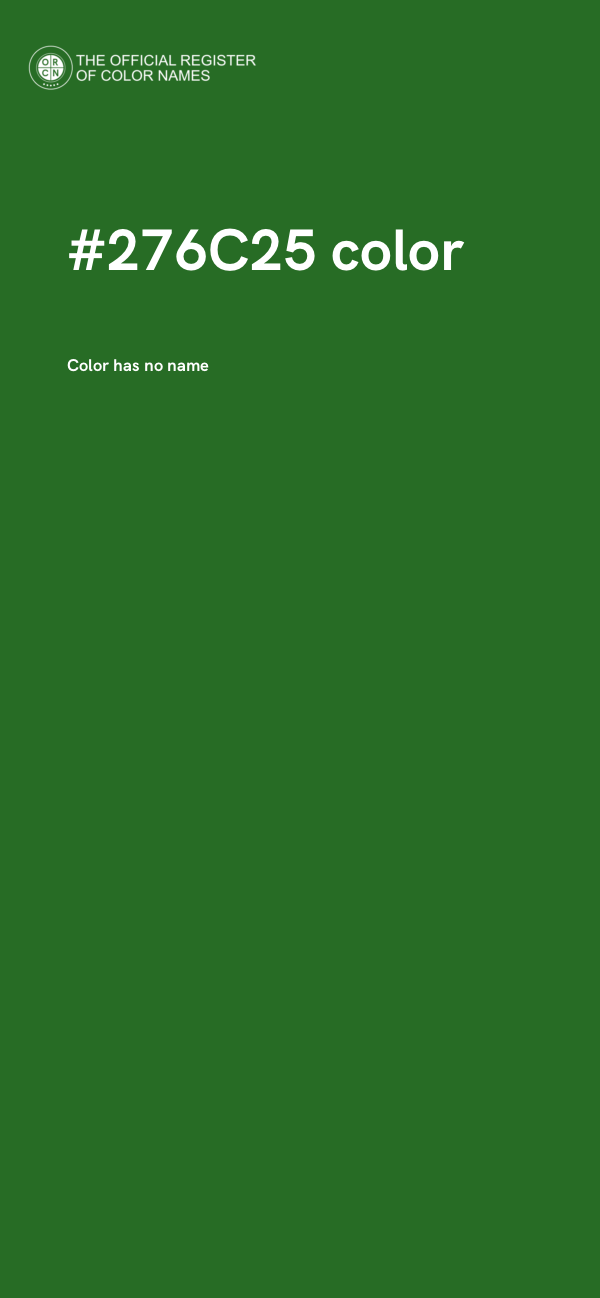 #276C25 color image