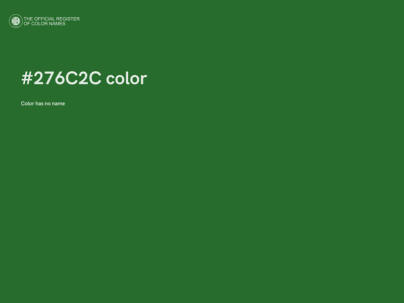 #276C2C color image