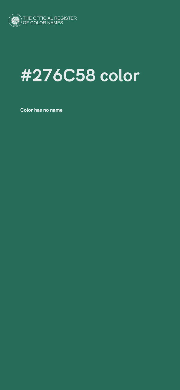 #276C58 color image