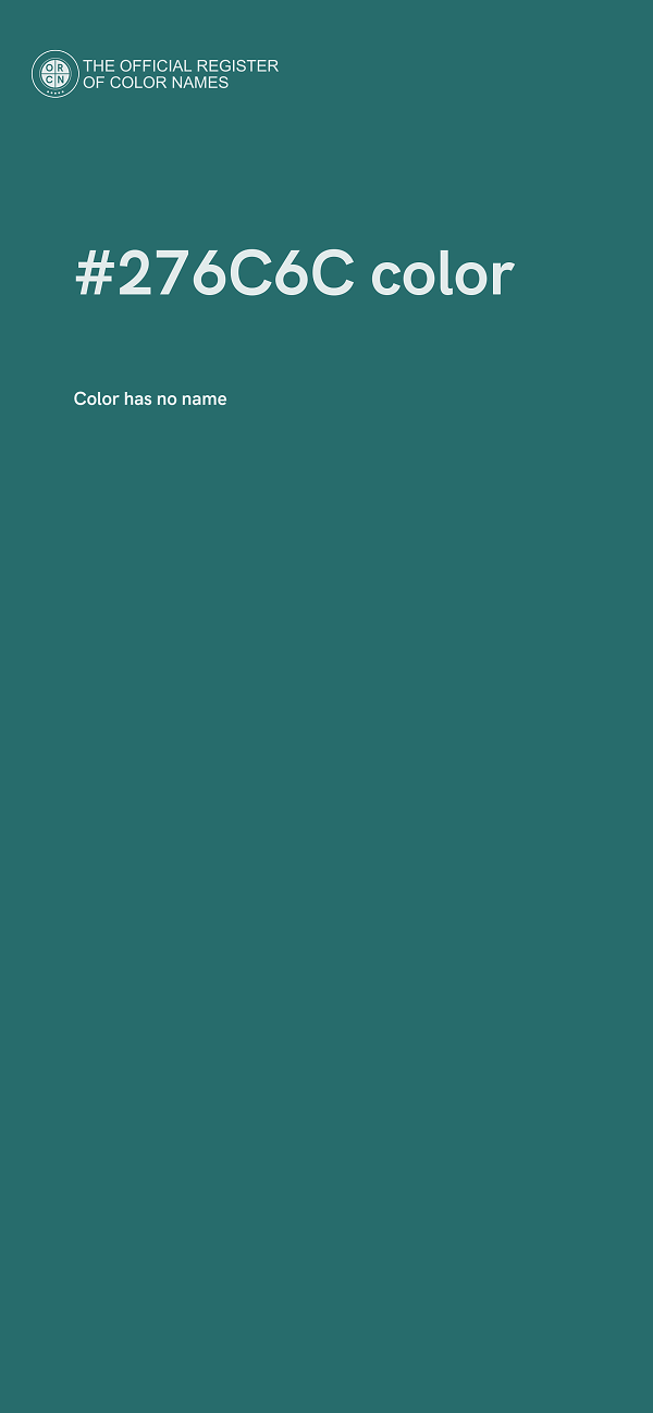 #276C6C color image