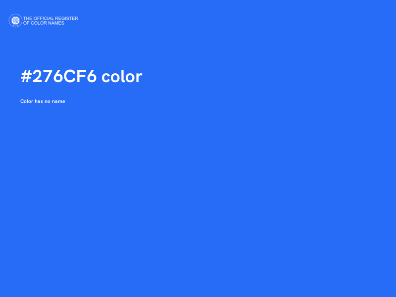 #276CF6 color image