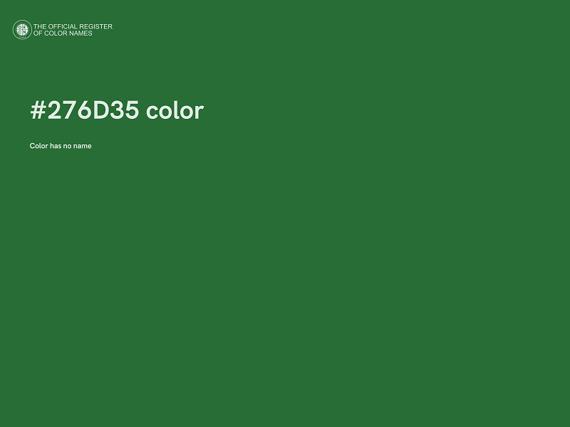 #276D35 color image