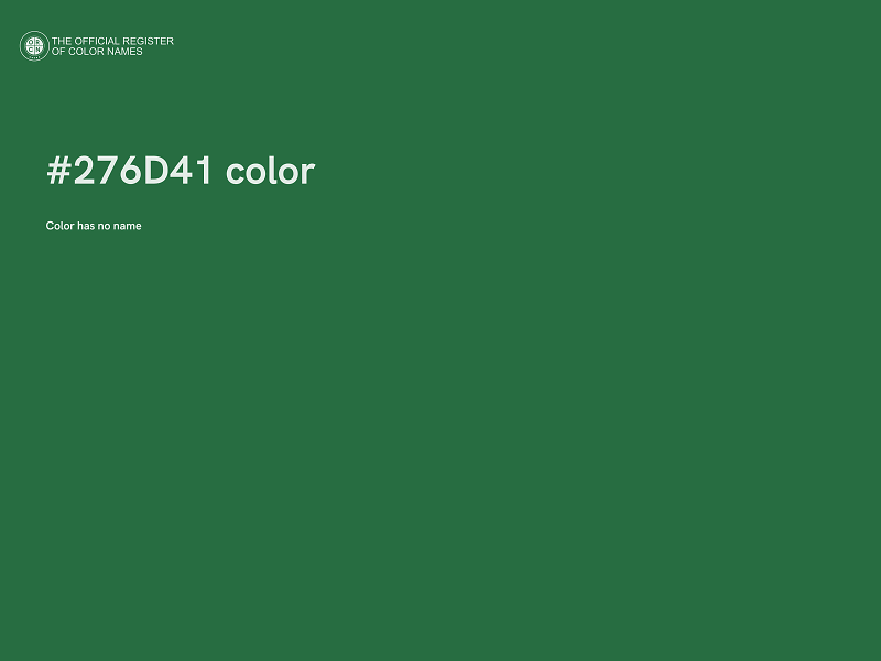 #276D41 color image