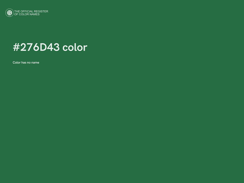 #276D43 color image