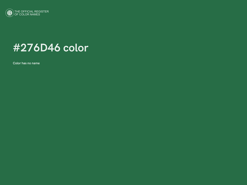 #276D46 color image