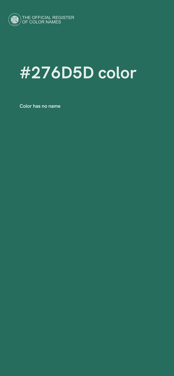 #276D5D color image