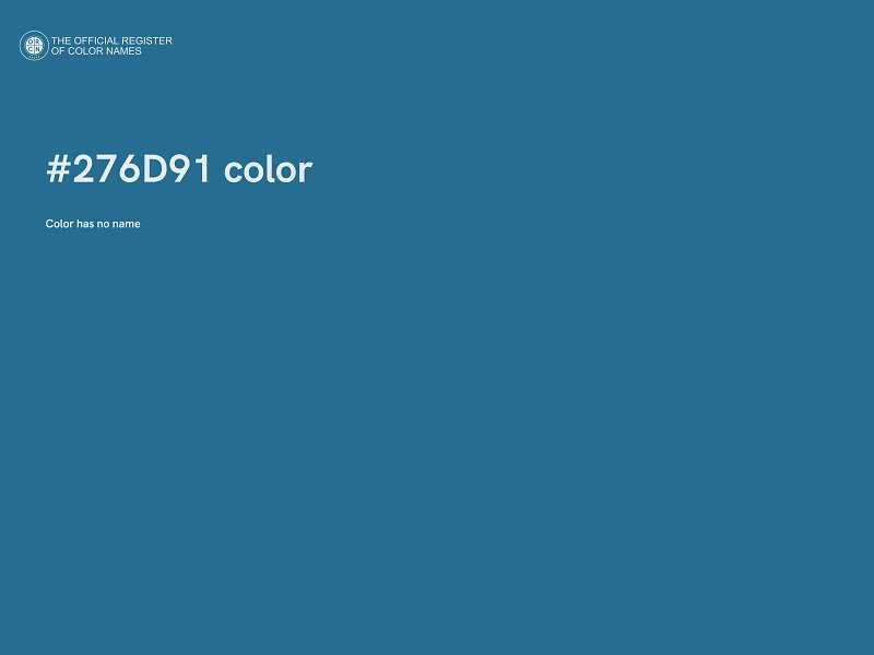 #276D91 color image