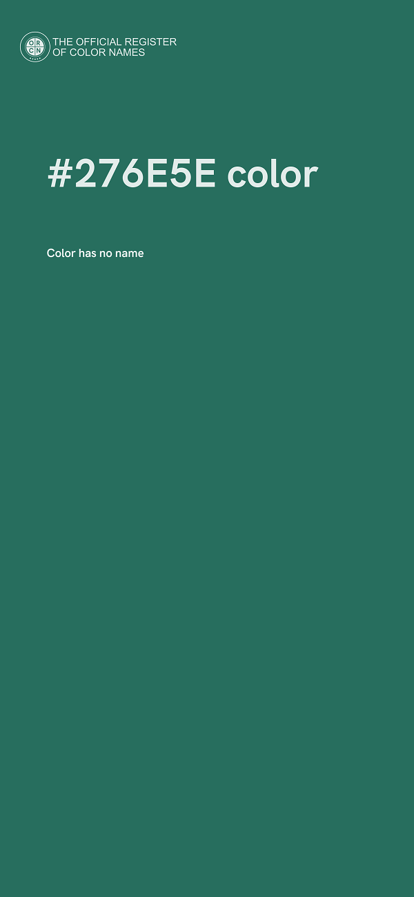 #276E5E color image