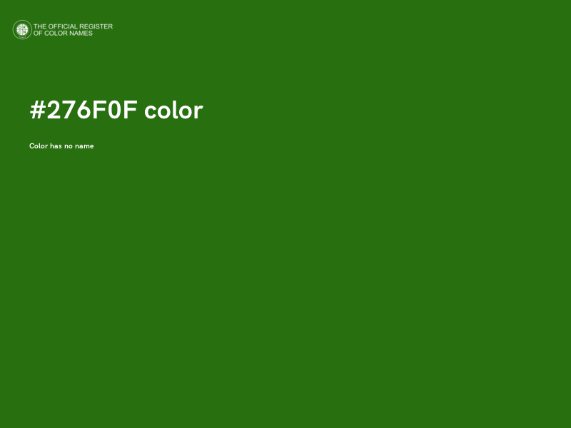 #276F0F color image