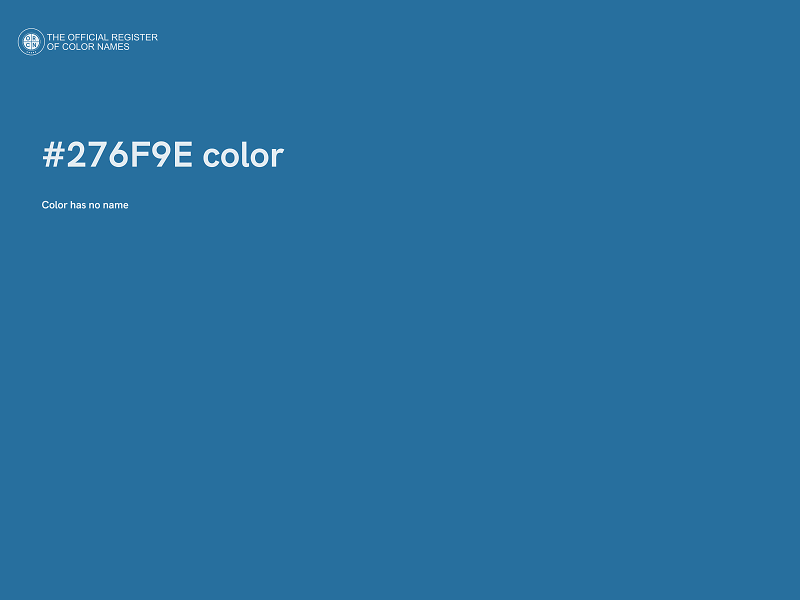 #276F9E color image