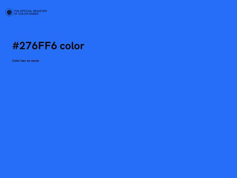 #276FF6 color image