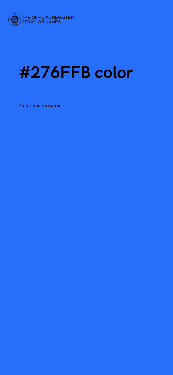 #276FFB color image