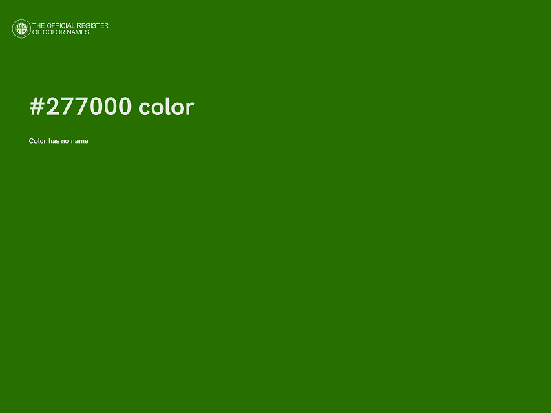 #277000 color image