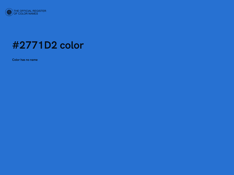 #2771D2 color image