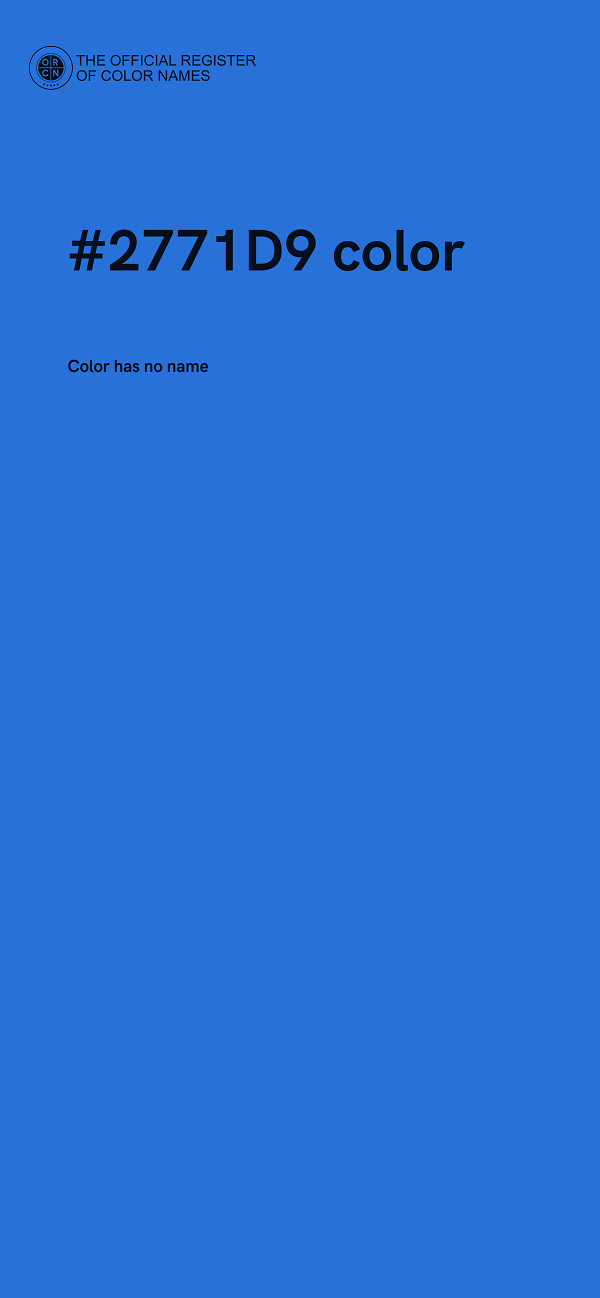 #2771D9 color image